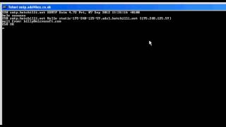 How to test an SMTP server  Send email from command prompt [upl. by Perce]