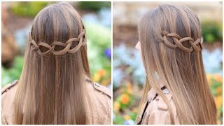 Loop Waterfall Braid  Cute Hairstyles [upl. by Barrow315]