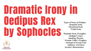 Dramatic irony in the play Oedipus rex Types of irony used in play Oedipus the King [upl. by Declan]