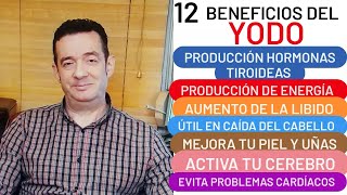 12 BENEFICIOS DEL YODO AUMENTO DE LA LIBIDO CAIDA DEL CABELLO ENERGÍA CORAZÓN PIEL UÑAS [upl. by Hayton183]