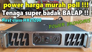 Review POWER Amplifier BADAK TENAGA BESAR Harga MURAH First class HX21200 [upl. by Kaylee]