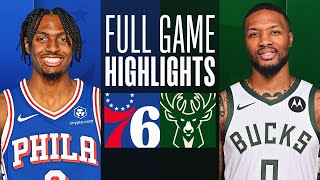 76ERS at BUCKS  FULL GAME HIGHLIGHTS  October 26 2023 [upl. by Roee]