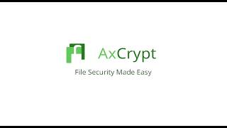 AxCrypt Installing and Setting Up your AxCrypt ID [upl. by Llenwahs]