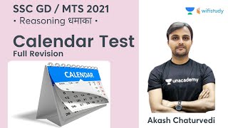 Calendar Test  Part 5  Reasoning  SSC MTS 2021  wifistudy  Akash Chaturvedi [upl. by Aurita419]