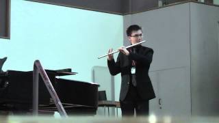 Cantabile et Presto by Georges Enescue play by Chris Hill 16 on Flute with piano accompaniment [upl. by Ephrem]