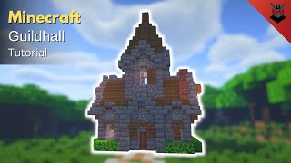 Minecraft How to Build a Medieval Guildhall  Guildhall Tutorial [upl. by Nnahgaem]