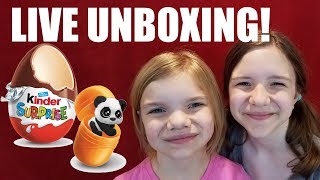 Live Surprise Egg Unboxing [upl. by Lladnew]