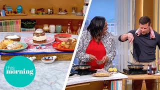 Phil Vickerys Delicious Pancake Recipes for Pancake Day  This Morning [upl. by Manuela]