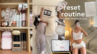 Sunday RESET Routine cleaning my apartment selfcare how to journal gym habit building [upl. by Eillek]