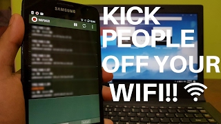 How to KICK People OFF YOUR WIFI Using ANDROID 2017  Wifikill amp NETCUT [upl. by Adnawed]