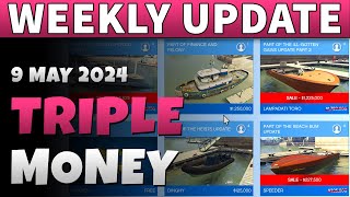 GTA 5 Triple Money This Week  GTA ONLINE WEEKLY UPDATE 30 Yacht Upgrades [upl. by Thackeray250]