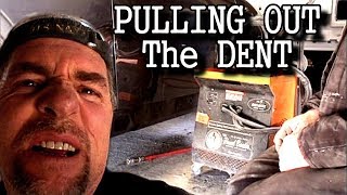 How To Fix A Dent From Start To Finish  Part 1  Using The Panel Beater Dent Machine [upl. by Larrabee124]