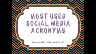 46 Acronyms That Used Very Often In Social Media [upl. by Dagall]