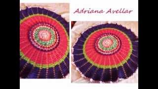 toalha de croche multicolorida [upl. by Saree]