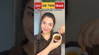 DIY De Tan Mask  That Actually Works ✨ shorts skincare homeremedy tanning tanremoval [upl. by Garry]