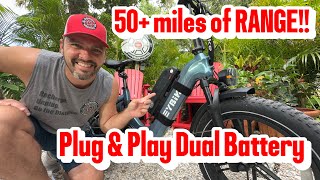 Heybike  Ranger S 750W  eBike Plug amp Play dual battery install Add second battery w USB option [upl. by Coleen345]