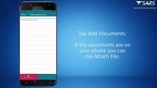 How to submit documents via SARS MobiApp [upl. by Anaeirb]