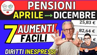 ✅ PENSIONI da Aprile ➔ AUMENTI facili INPS da 136 a 401€ ❗DIRITTI INESPRESSI MINIME INVALIDI SOCIALI [upl. by Pelmas]