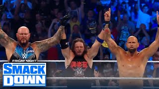 AJ Styles backs The OC and shocks Hit Row with the Phenomenal Forearm  WWE on FOX [upl. by Llij]