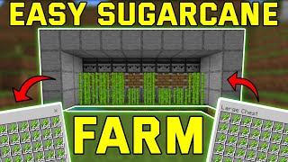 EASY Sugarcane Farm Minecraft Bedrock 120 BedrockMcpePs4Xbox [upl. by Sivartal]