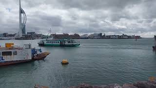 Gosport Ferry ⛴️ Departing From Gosport to Portsmouth The 10th of July 2024 [upl. by Careaga]