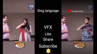 ISHNews Copy Adah Sharma through Indian Sign Language VFX  Fun deaf events [upl. by Lemmy274]