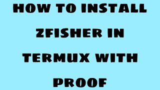 How To Install Zphisher In Termux  with proof [upl. by Rhpotsirhc]