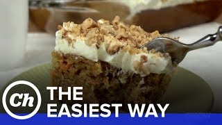 How to Make an Easy Carrot Cake with Cream Cheese Frosting  The Easiest Way [upl. by Atterrol]