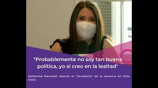 Katherine Martorell quotProbablemente no soy tan buena política yo sí creo en la lealtadquot [upl. by Lehcor]