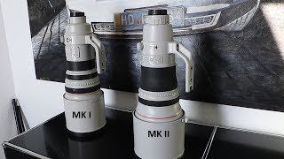 Canon 400mm f28 IS MK I vs MK II [upl. by Baillie]