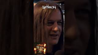 SATYRICON VOCALIST SPEAKS ON NEMESIS DIVINAS LEGACY satyricon satyr blackmetal metal shorts [upl. by Narine]