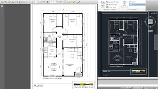 Convertir PDF a DWG en AutoCAD 2013 [upl. by Letizia]