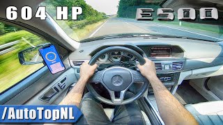 604HP Mercedes Benz E Class E500 EPC Tuning AUTOBAHN POV by AutoTopNL [upl. by Freiman]