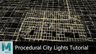 Maya City Lights Tutorial [upl. by Nwaf104]