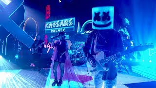 Marshmello ft CHVRCHES  Here With Me Jimmy Kimmel Live in Las Vegas Performance Video [upl. by Hessler994]