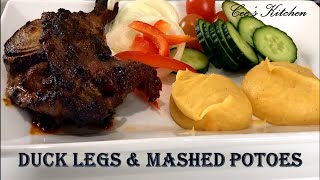 Gressingham Duck with Mashed Potatoes  Peri Peri Duck [upl. by Anyrb174]