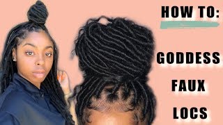 HOW TO GODDESS FAUX LOCS  JATERRA BRIANA [upl. by Tabor]