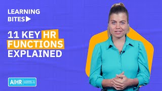 11 Key HR Functions Explained 2023 [upl. by Ahsaf]