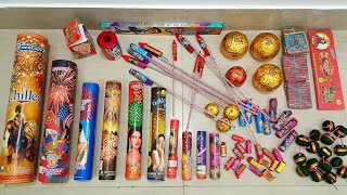 Testing Different Types of Diwali Crackers  Diwali Fireworks Testing [upl. by Ardnuahs690]