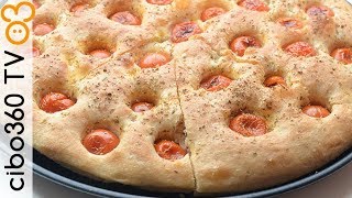 Focaccia barese ricetta con patate fatta a mano [upl. by Caterina]