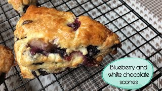 HOW TO MAKE BLUEBERRY AND WHITE CHOCOLATE SCONES [upl. by Oakley]