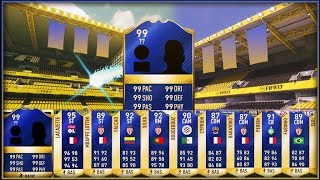 How Many TOTS Walkouts In 1 Pack Opening Top 100 OMG Best Weekly Rewards Ever Fifa 17 Ultimate Team [upl. by Astto212]