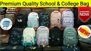 School amp College Backpack New Collection Waterproof 2024Price in Bangladesh [upl. by Harwin]