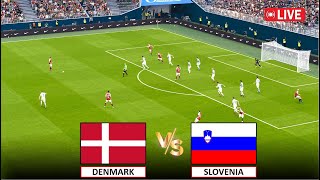 🔴LIVE  DENMARK vs SLOVENIA I I Efootball Pes 2021 GAMEPLAY [upl. by Arenahs]