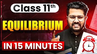 Class 11 Chemistry  Equilibrium in 15 Minutes  Rapid Revision of Chemistry [upl. by Lyram]