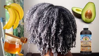 MOISTURIZING DEEP CONDITIONER  AVOCADO amp BANANA 4C HAIR [upl. by Okihcas]