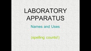 laboratory apparatus name and uses [upl. by Tove835]