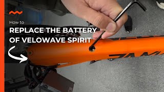 How to replace a battery for Velowave Spirit ebike [upl. by Nesyla]