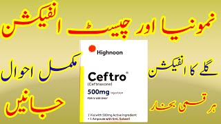 Ceftro inj 500mgim Ceftriaxone  For Antibiotic amp Antibacterial Aims Chistinfection [upl. by Ennalyrehc]