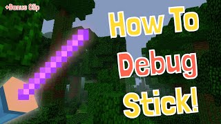 How To Get And Use The Minecraft Debug Stick Minecraft Tutorial Java [upl. by Ilsa]